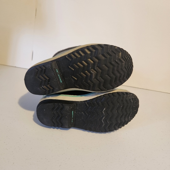 SOREL Kids Yoot Pac Nylon Unisex Winter Boots Blue Gray Size 4 Fleece Lined - Picture 7 of 8